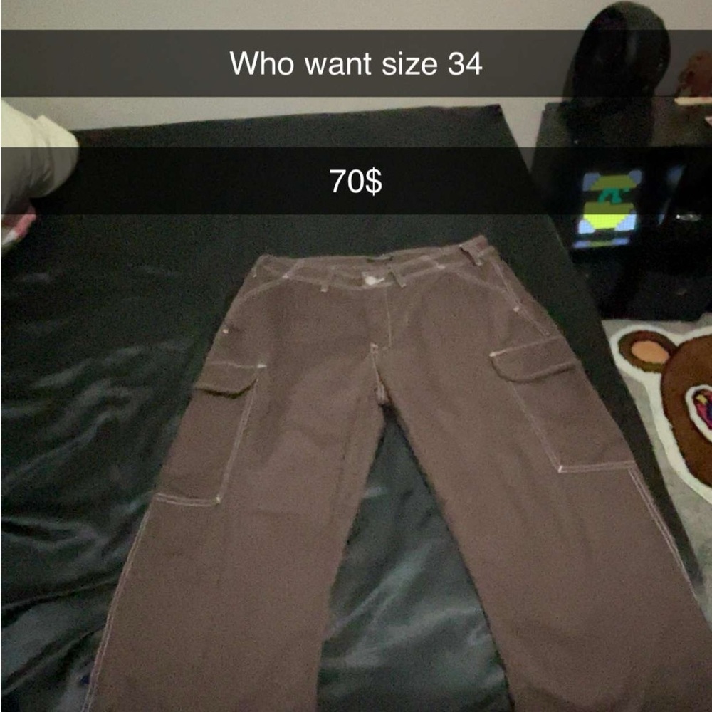 Brown Cargo Pants Size 34